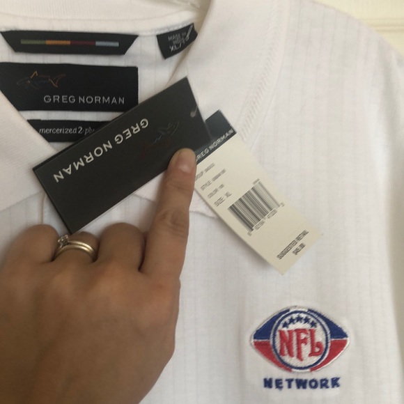 Greg Norman NFL Network White Polo - Picture 8 of 12